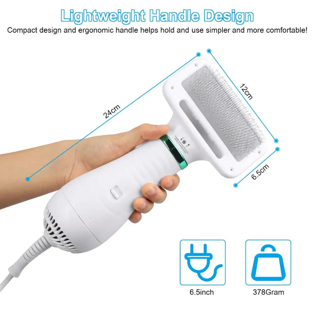 Household Portable Pet Grooming Hair Dryer With Slicker Brush Pet Cat Dog Hairbrush Dog Comb Pet Hair Dryer And Comb