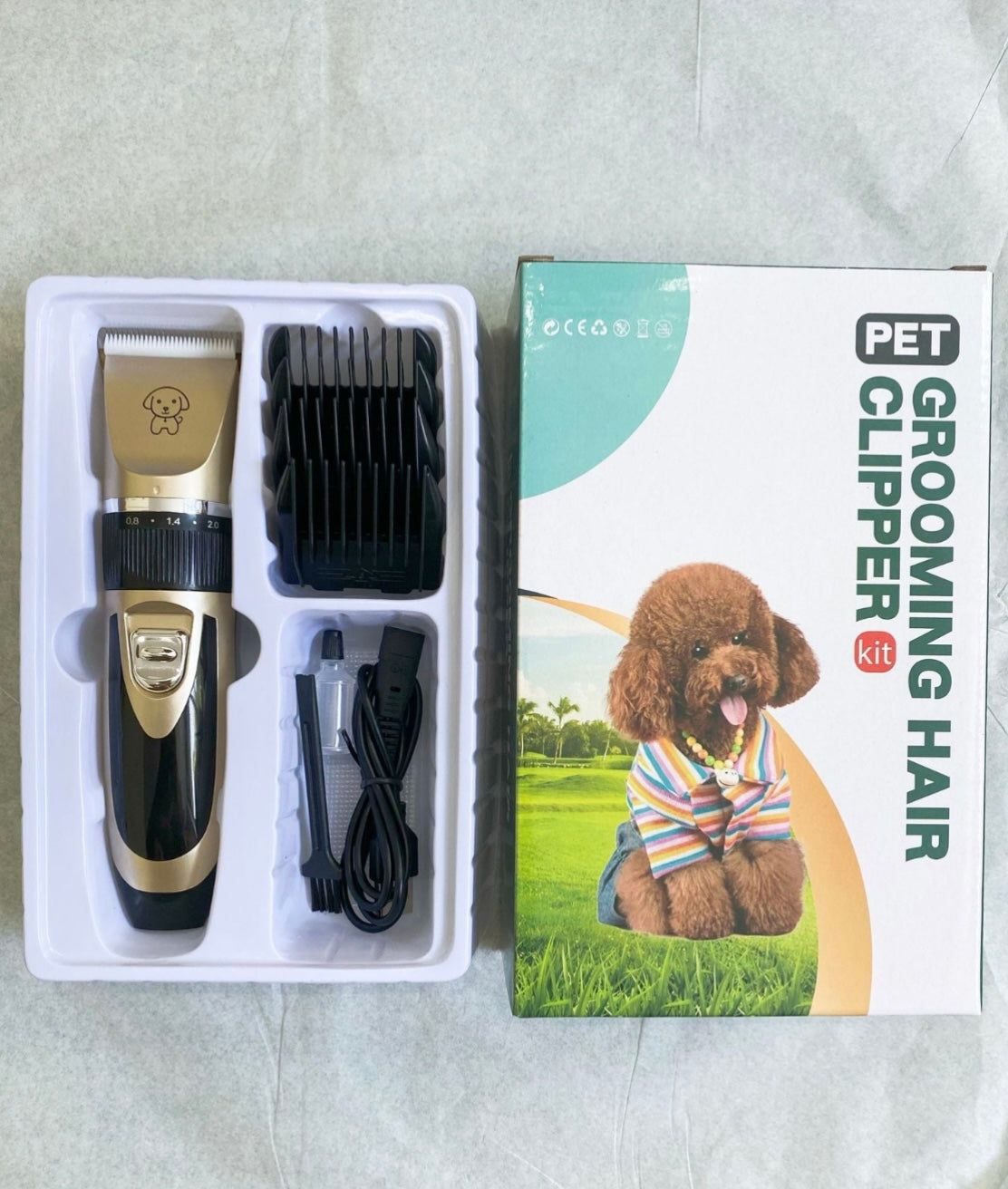 Factory direct Amazon pet hair clipper hair clipper cat dog pet supplies rechargeable pet shaver K8
