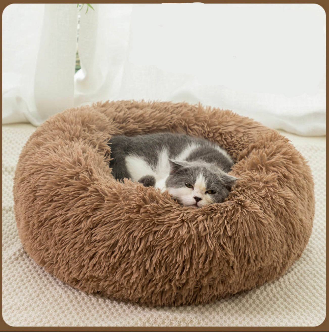 Removable and washable pet kennel cat kennel dog kennel plush winter warm detachable pet mat pet supplies cat house