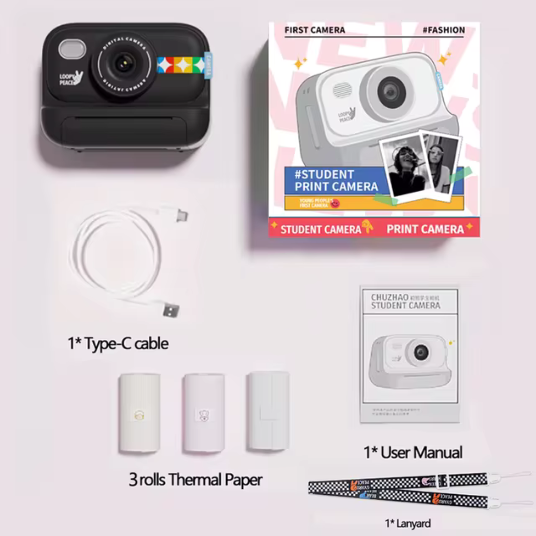 Cross-border new S9 HD children's printing camera student Polaroid digital camera baby birthday gift