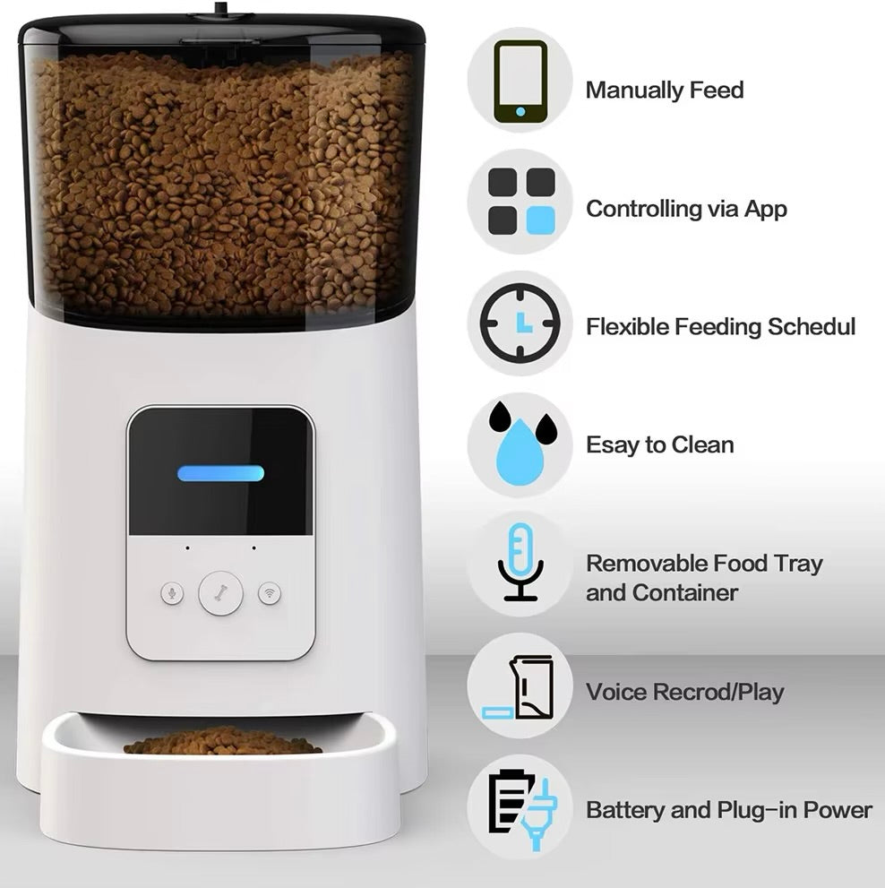 Iteration Amazon hot-selling pet feeder automatic feeder pet smart feeder
