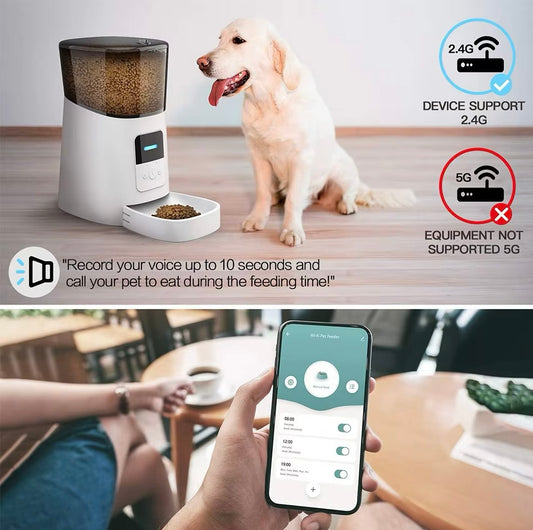 Iteration Amazon hot-selling pet feeder automatic feeder pet smart feeder